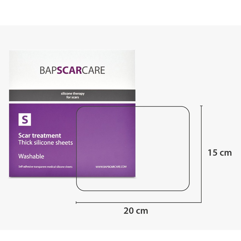Pansament din silicon pentru cicatrici BapScarCare S 15x20 cm, 2 bucati, Bap Medical