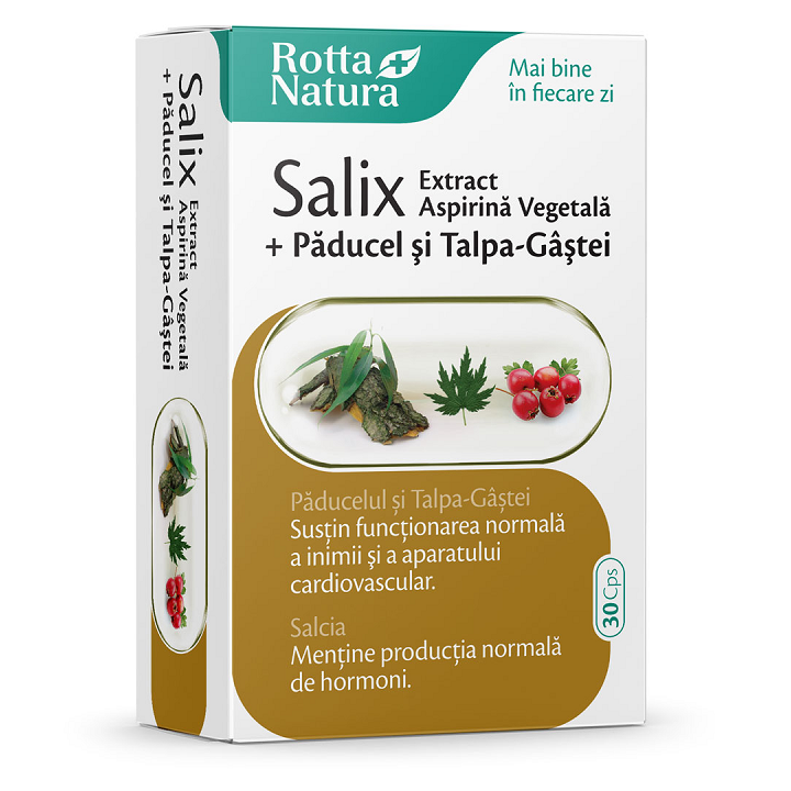 Extract Salix cu paducel si talpa gastei, 30 capsule, Rotta Natura