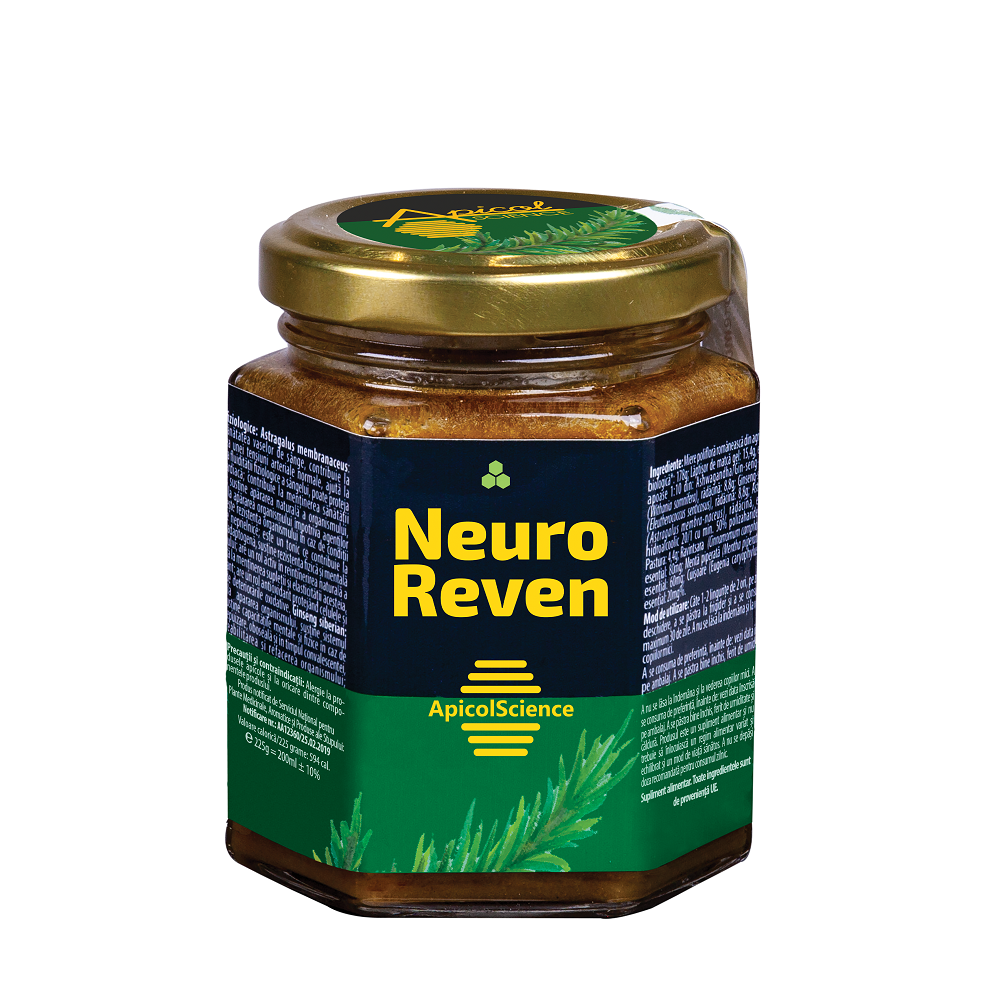 Miere poliflora Neuro Reven Apicolscience, 200 ml, DVR Pharm