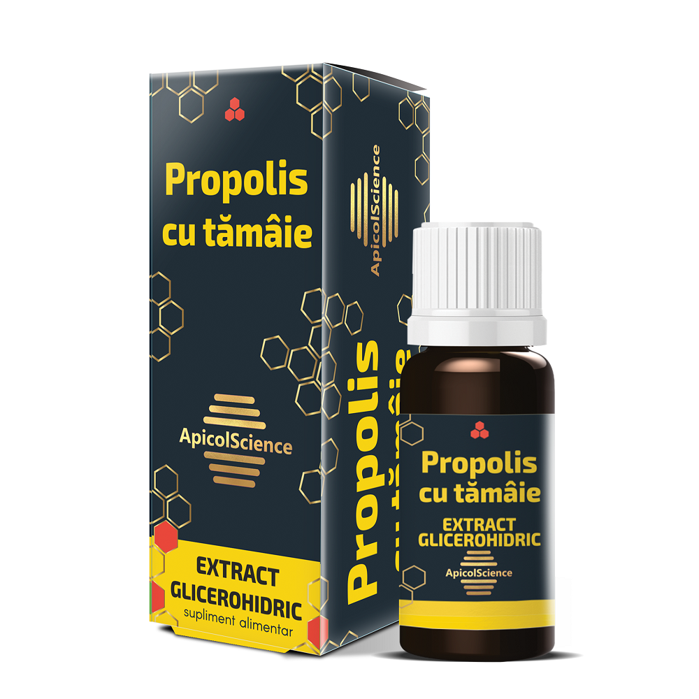 Propolis Glicerohidric cu tamaie, 30 ml, DVR Pharm