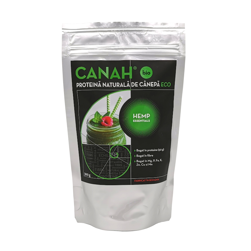 Pudra Proteica de Canepa Eco, 300 g, Canah