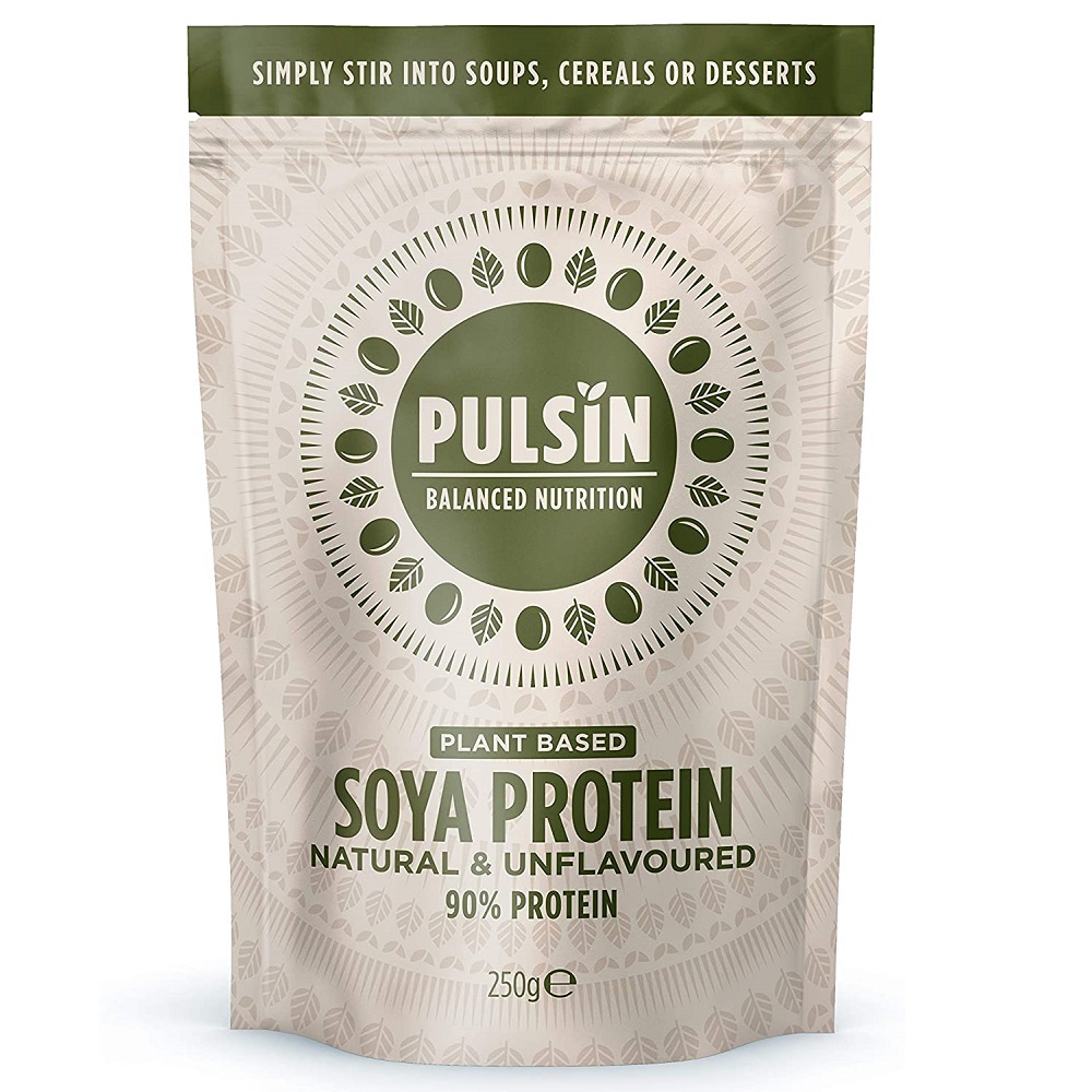 Pudra proteica raw premium sin soia izolata 90% proteine, 250 g, Pulsin 