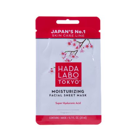 Masca faciala hidratanta sub forma de servetel, cu super hyaluronic acid, 20 ml, Hada Labo Tokyo