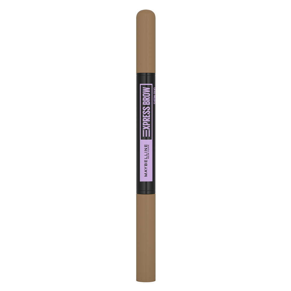 Creion pentru sprancene Nuanta 01 Dark Blond Express Brow Satin Duo, 2 g, Maybelline