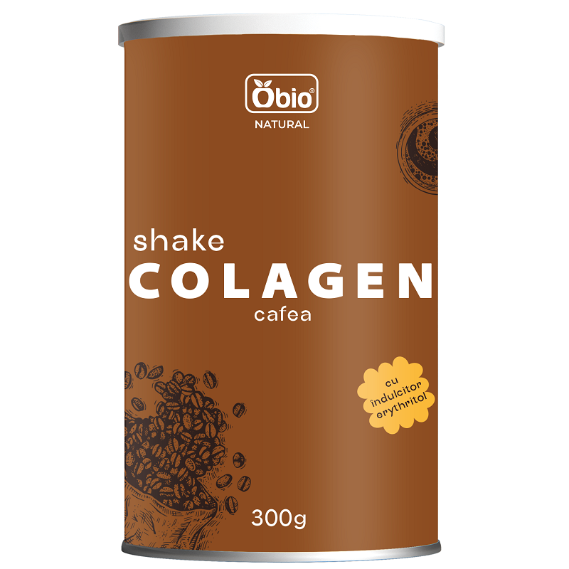 Colagen Shake cu cafea, 300 g, Obio