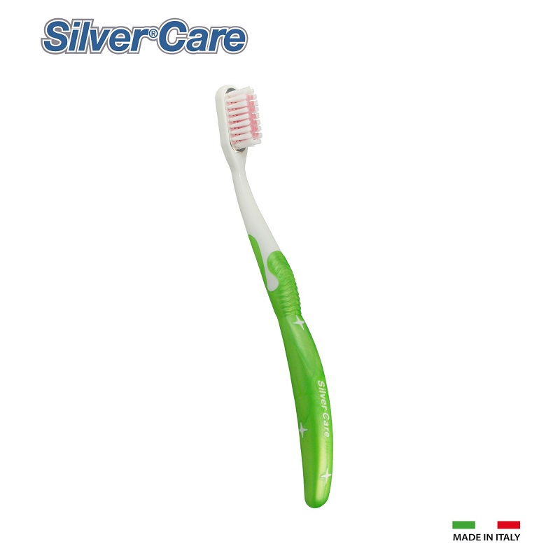 Periuta de dinti soft Verde + 1 rezerva interschimbabila, Silver Care