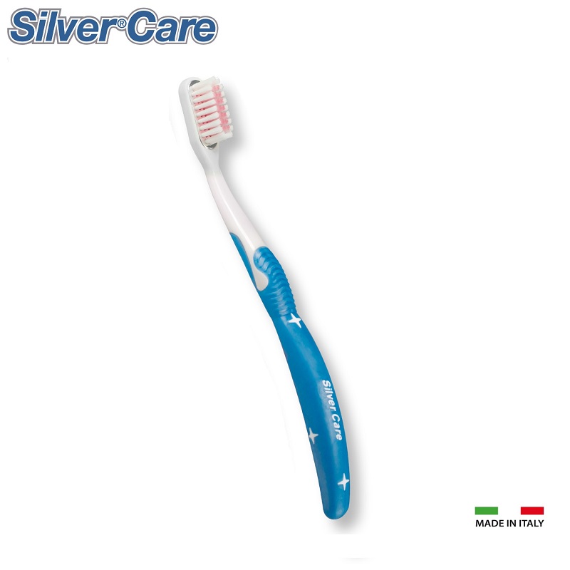 Periuta de dinti soft Blue + 1 rezerva interschimbabila, Silver Care