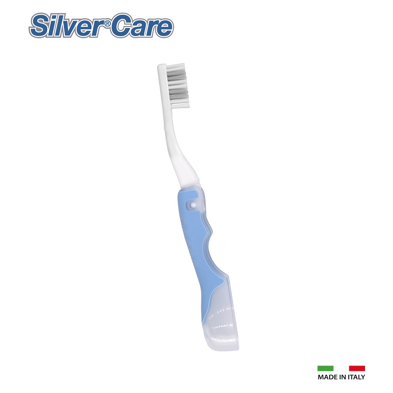 Periuta de dinti de voiaj Medium Bleu, Silver Care