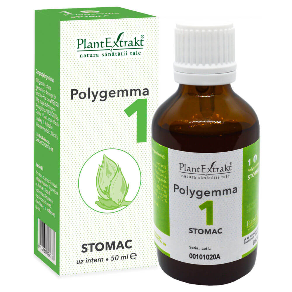 Polygemma 1,  Stomac, 50 ml, Plant Extrakt