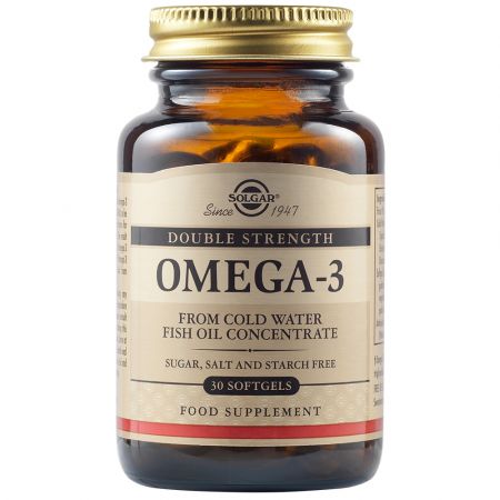 Omega 3 dublu concentrat, 30 capsule, Solgar
