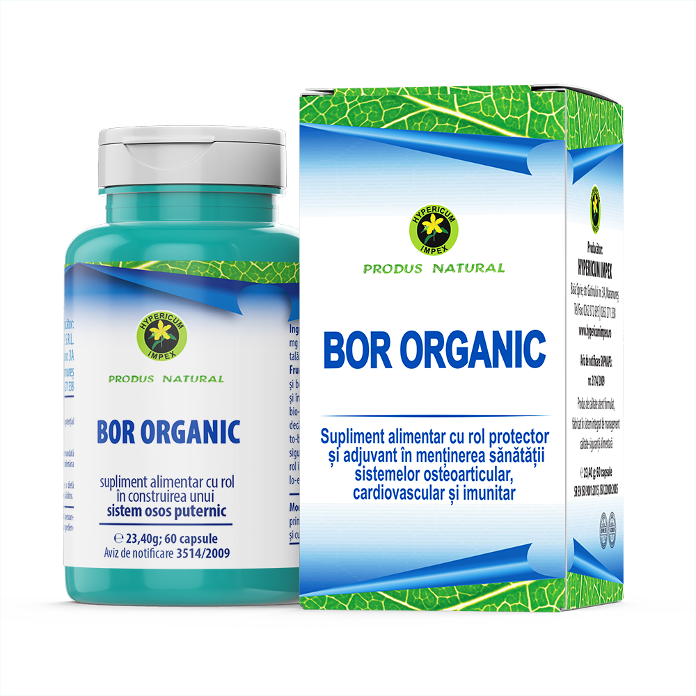 Bor Organic, 60 capsule, Hypericum