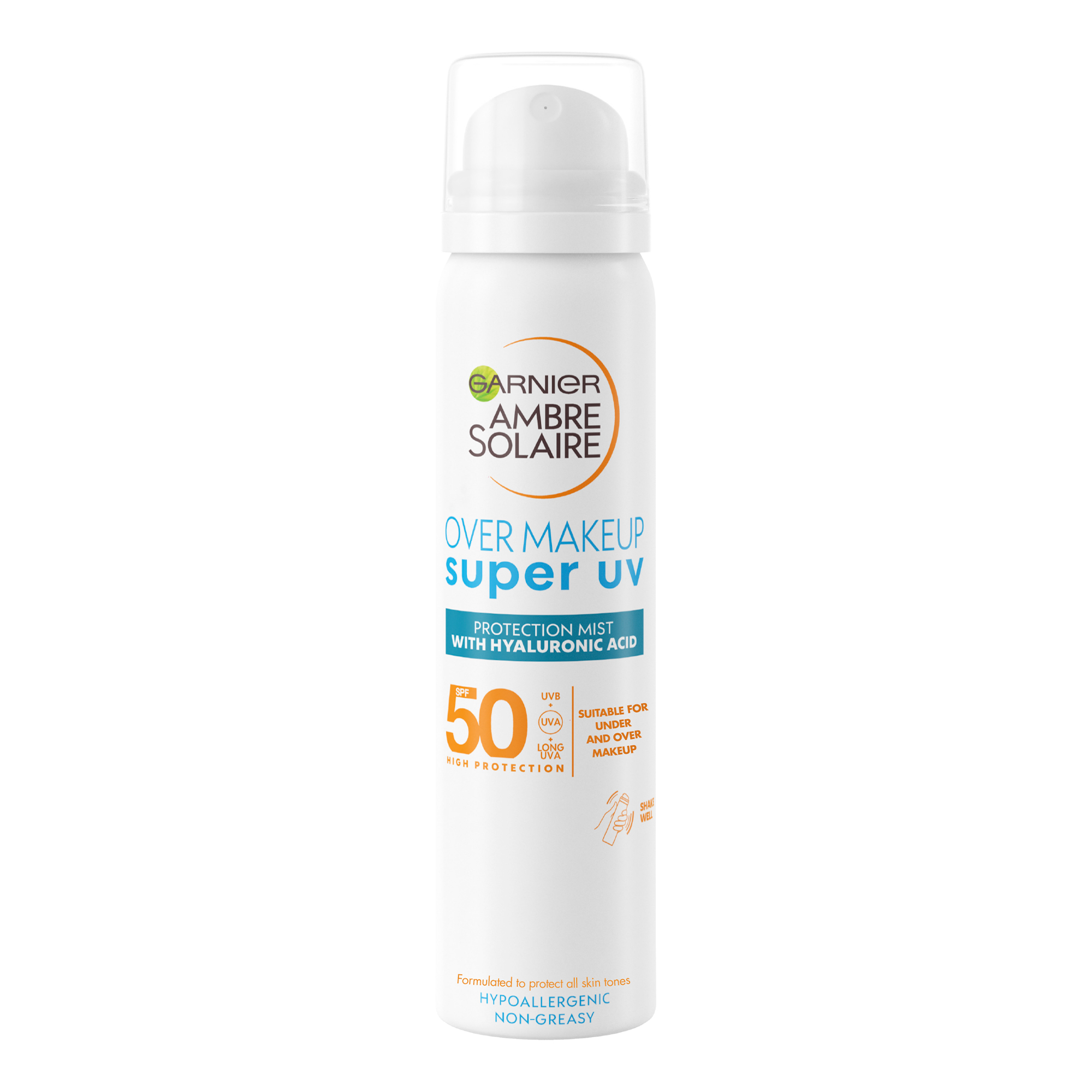 Spray pentru fata Super UV Ambre Solaire, SPF 50, 75 ml, Garnier