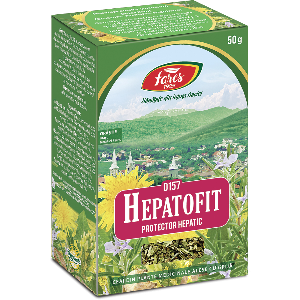 Ceai Hepatofit, 50 g, Fares