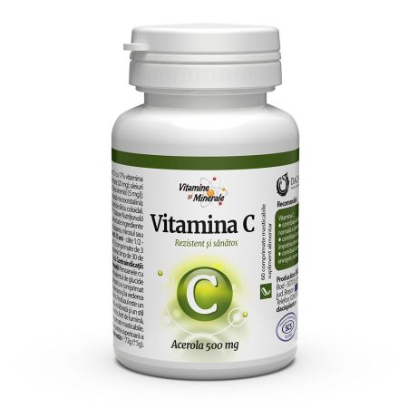 Vitamina C cu acerola, 60 comprimate, Dacia Plant