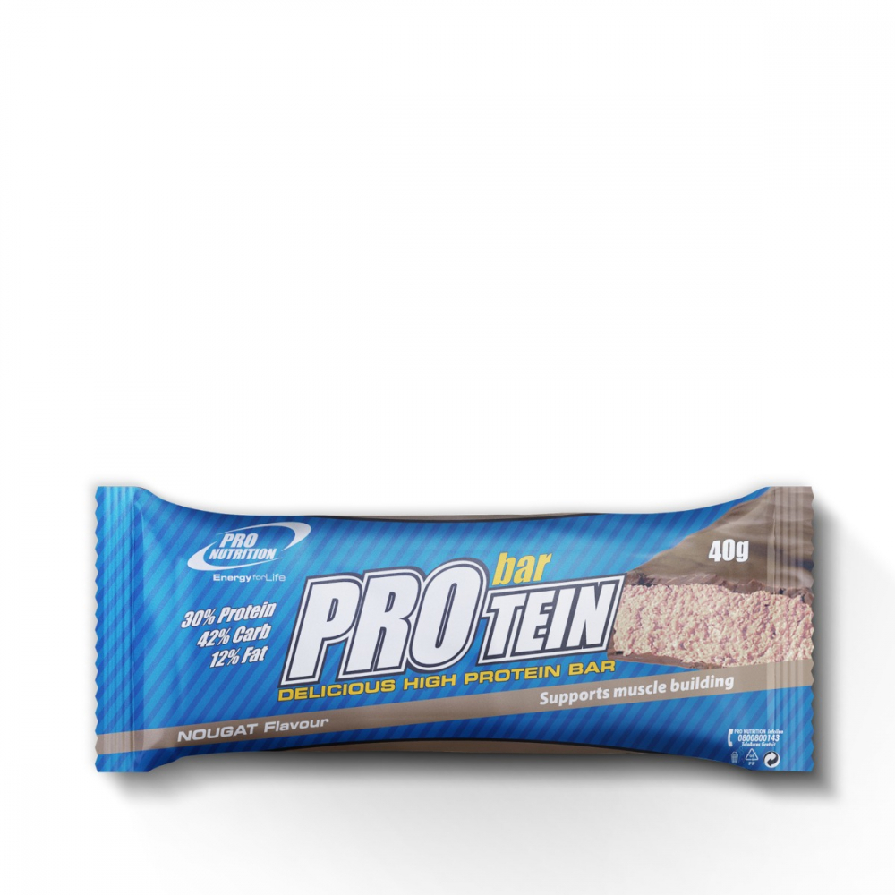 Protein bar cu nougat, 40 g, Pro Nutrition