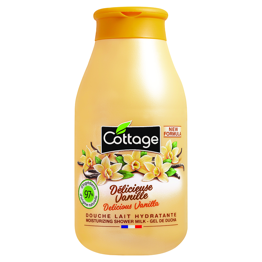 Lapte de dus hidratant Vanilie, 250 ml, Cottage