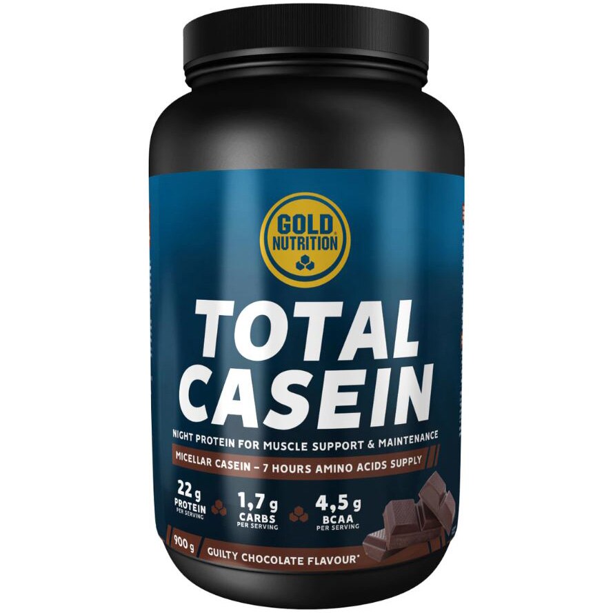 Pudra proteica cu cazeina Total Casein, Ciocolata, 900 g, Gold Nutrition
