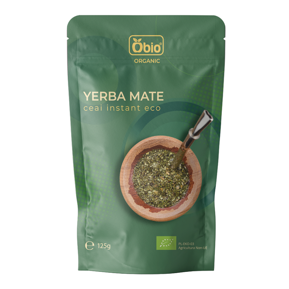 Ceai instant bio Yerba Mate, 125 g, Obio