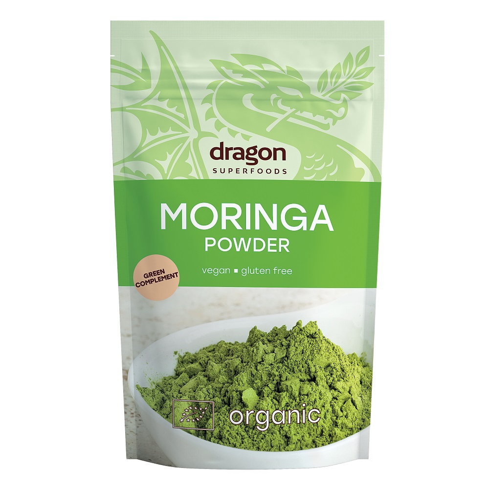 Moringa pulbere bio, 200 g, Dragon Superfoods