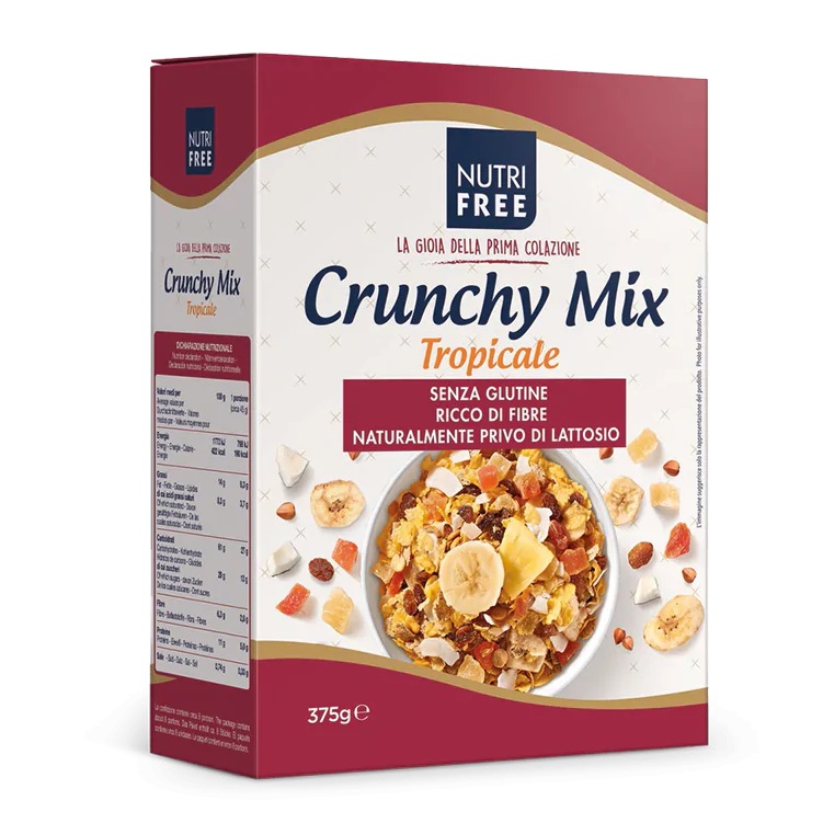Fulgi de cereale si mix tropical fara gluten, 375 g, Nutrifree