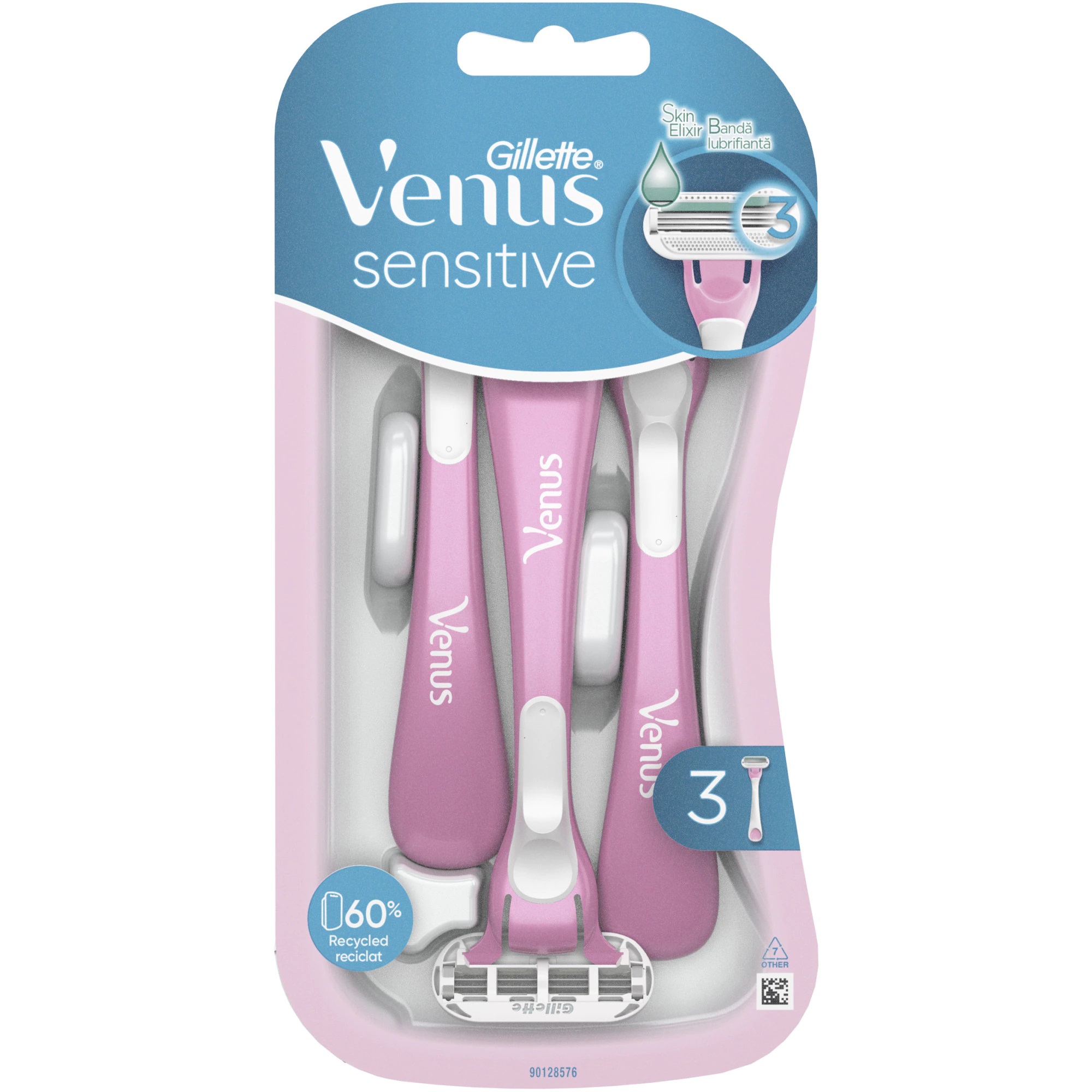 Aparate de ras de unica folosinta pentru femei Venus Sensitive, 3 bucati, Gillette
