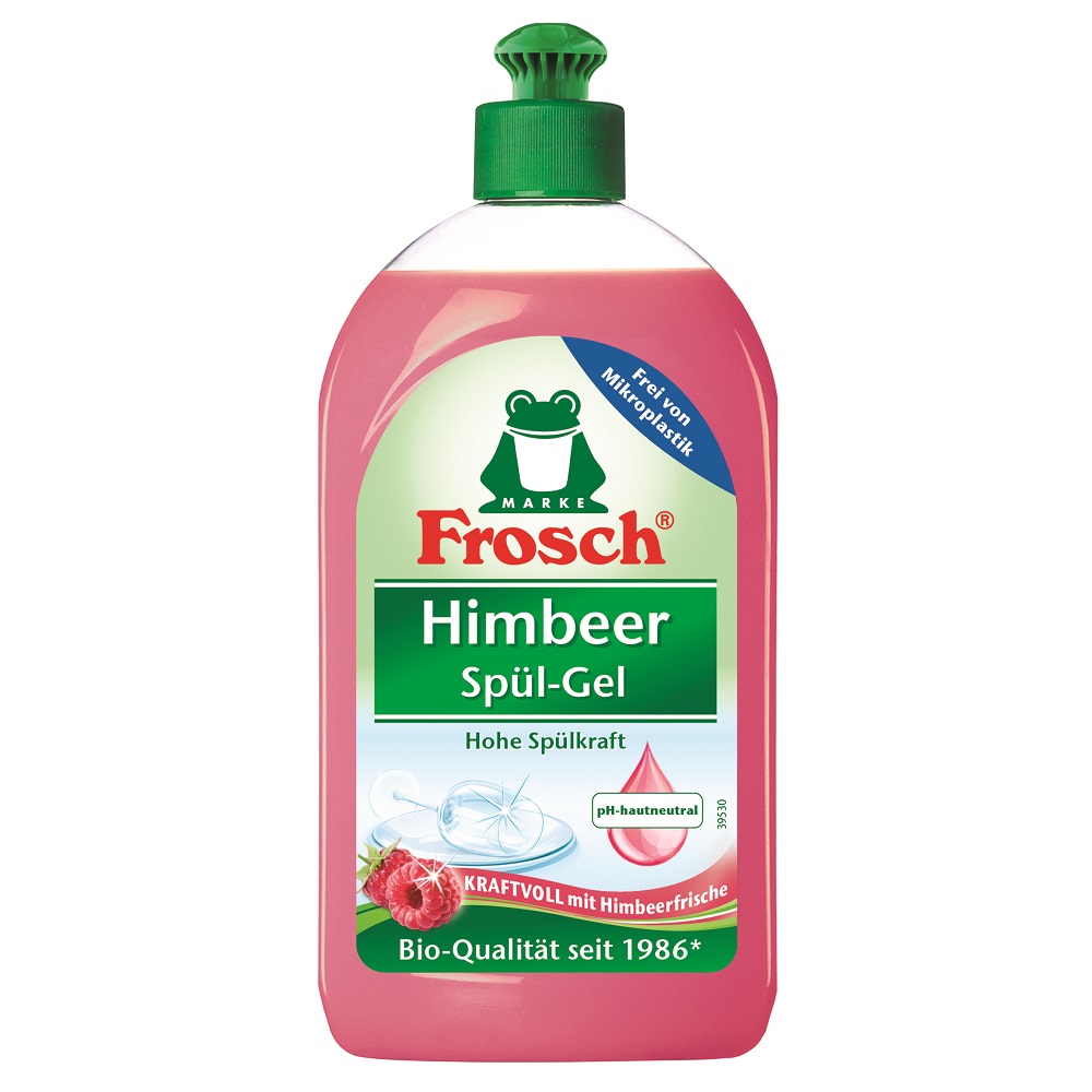 Detergent lichid de vase cu zmeura, 500 ml, Frosch