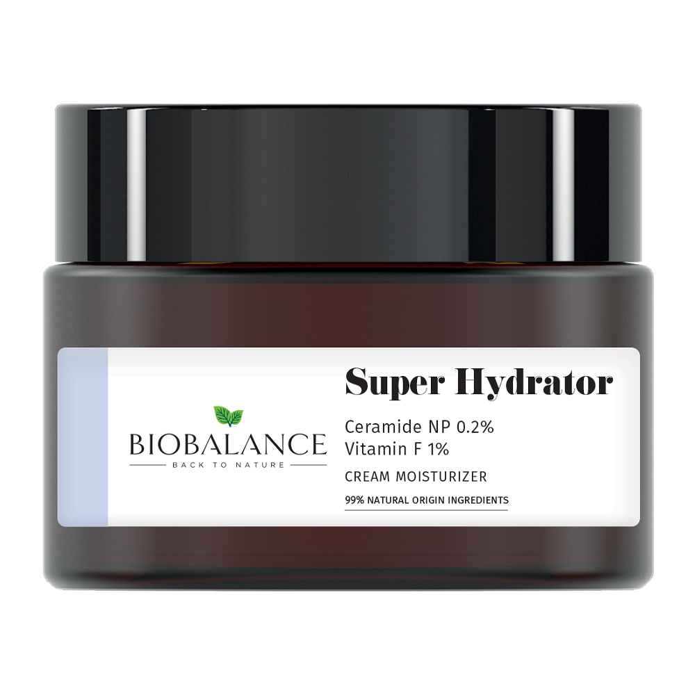 Crema hidratanta cu Ceramide NP 0.2% + Vitamina F 1% Super Hydrator, 50 ml, Bio Balance