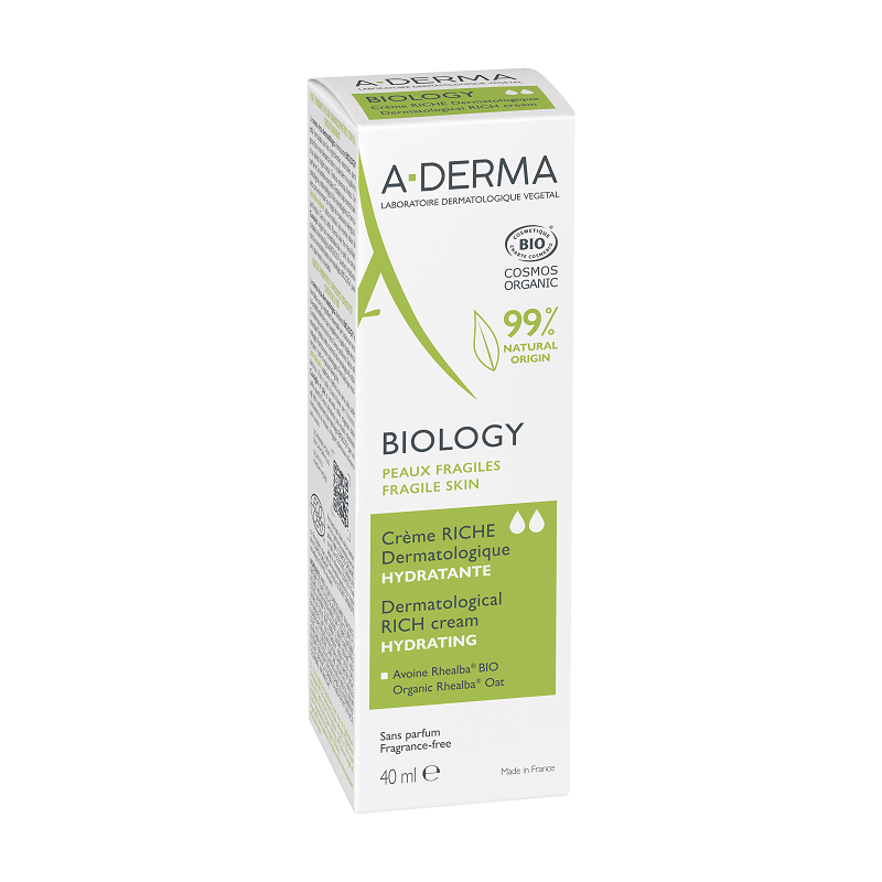 Crema hidratanta Riche Biology, 40 ml, A-Derma