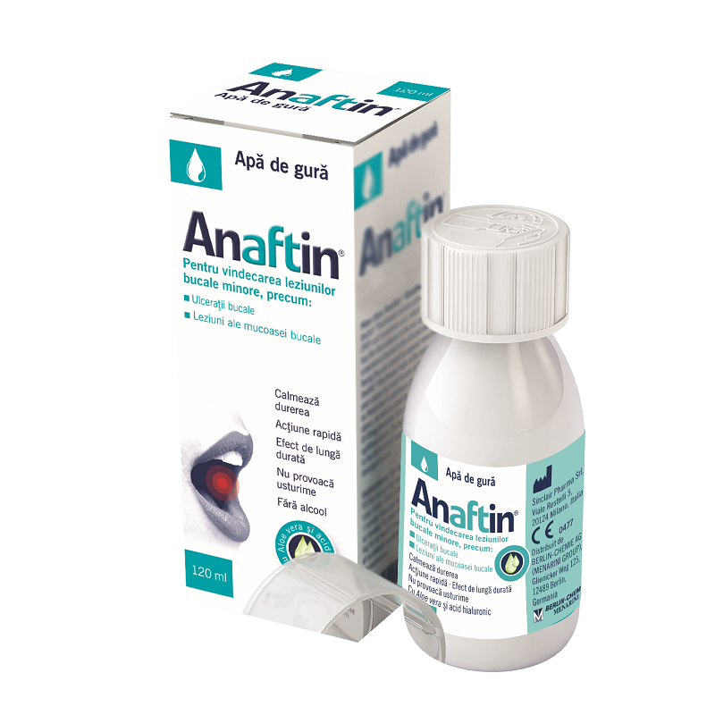 Apa de gura Anaftin, 120 ml, Sinclair Pharma
