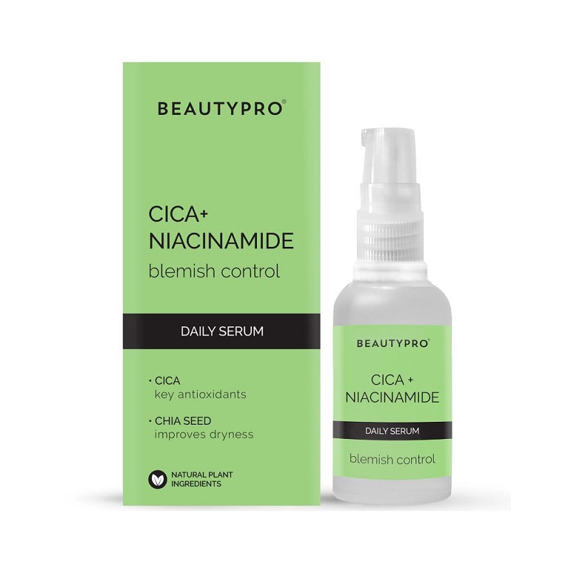 Ser Cica + Niacinamide Blemish Control Daily Serum, 30 ml, BeautyPro