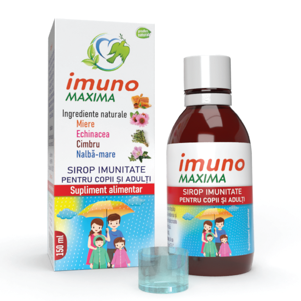 Sirop imunitate Imuno Maxima, 150 ml, Justin Pharma