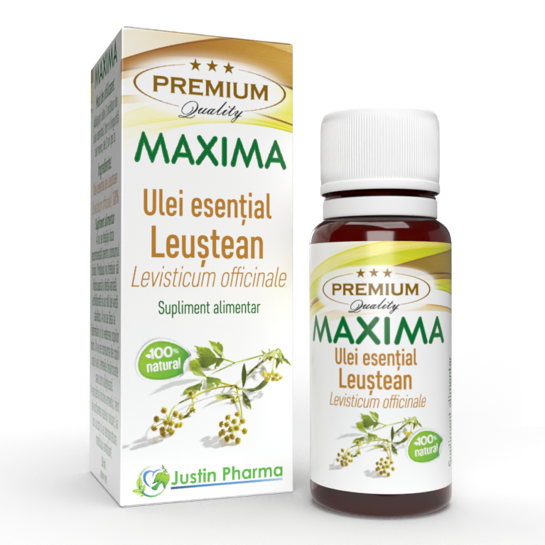 Ulei esential de leustean Maxima, 10 ml, Justin Pharma
