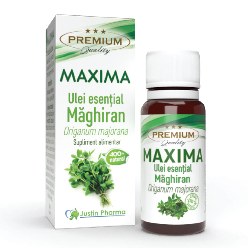 Ulei esential de maghiran Maxima, 10 ml, Justin Pharma