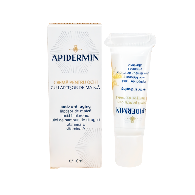 Crema pentru ochi complex anti-aging Apidermin, 10 ml, Complex Apicol