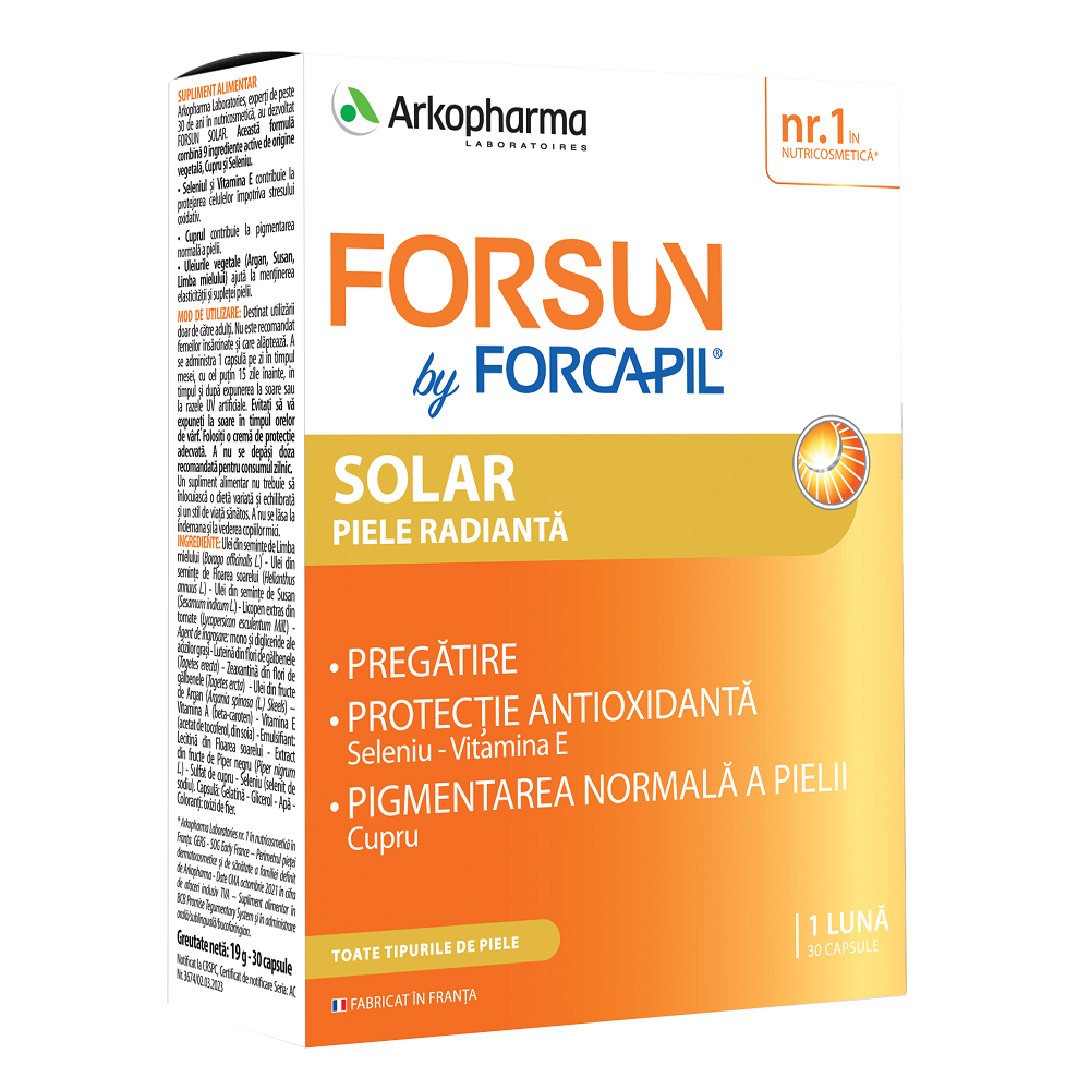 Forcapil Forsun Solar, 30 capsule, Arkopharma
