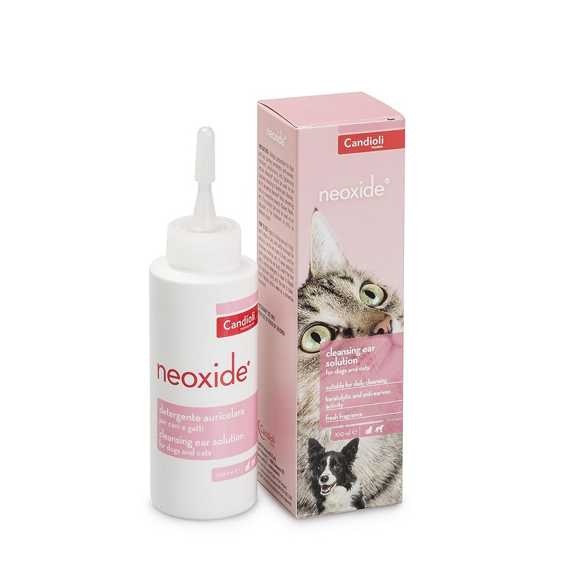 Solutie auriculara pentru caini si pisici Neoxide, 100 ml, Candioli