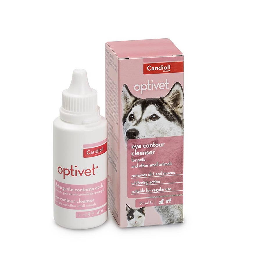 Solutie oftalmica pentru caini si pisici Optivet, 50 ml, Candioli