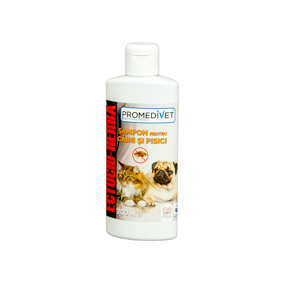 Ectocid Herba sampon antiparazitar, 200 ml, Promedivet
