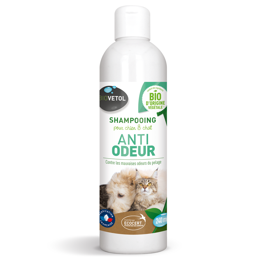 Sampon odorizant Bio pentru caini si pisici, 240 ml, Biovetol
