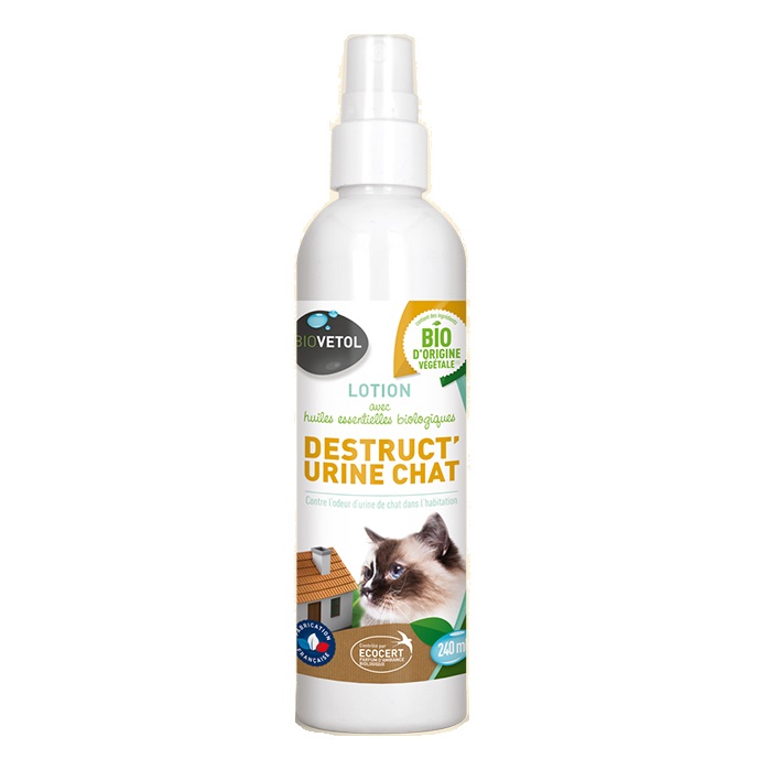 Spray Bio indepartare miros de urina pisici, 240 ml, Biovetol