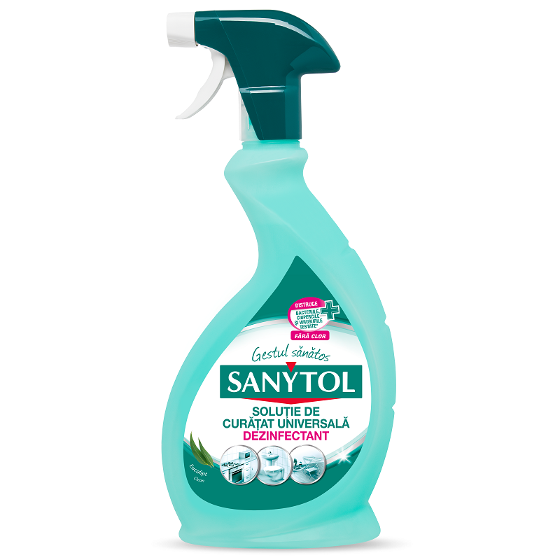 Solutie de curatat universala dezinfectat Eucalipt, 500 ml, Sanytol