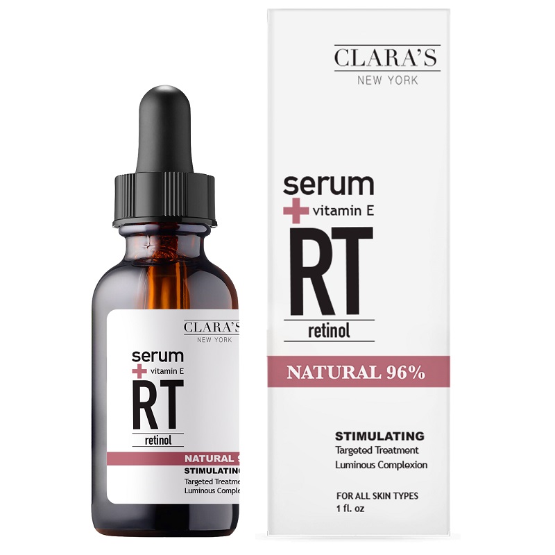 Ser pentru ten cu retinol si vitamina E, 30 ml, Clara's New York