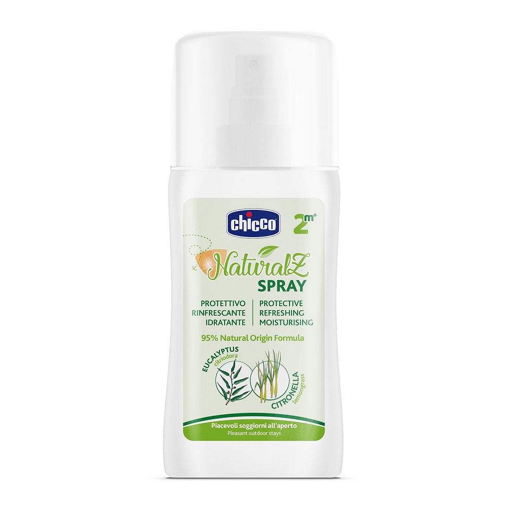 Spray de protectie cu extract de eucalipt si citronella, 100 ml, Chicco