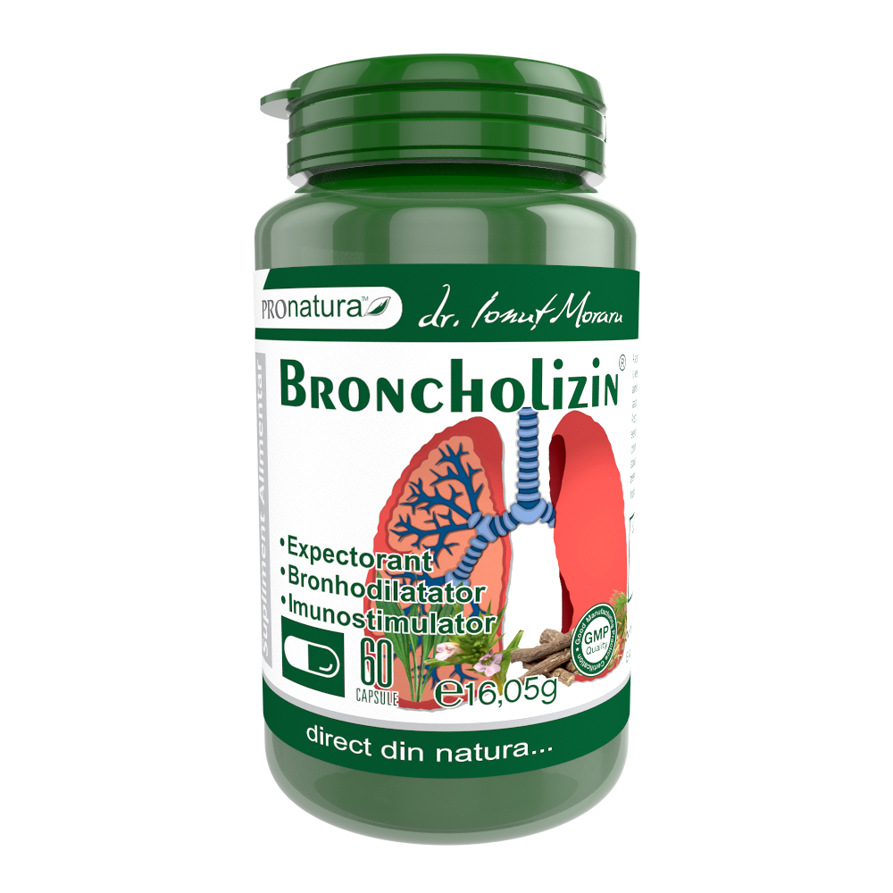 Broncholizin, 60 capsule, Pro Natura