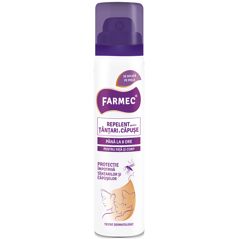Spray repelent pentru tantari si capuse, 75 ml, Farmec