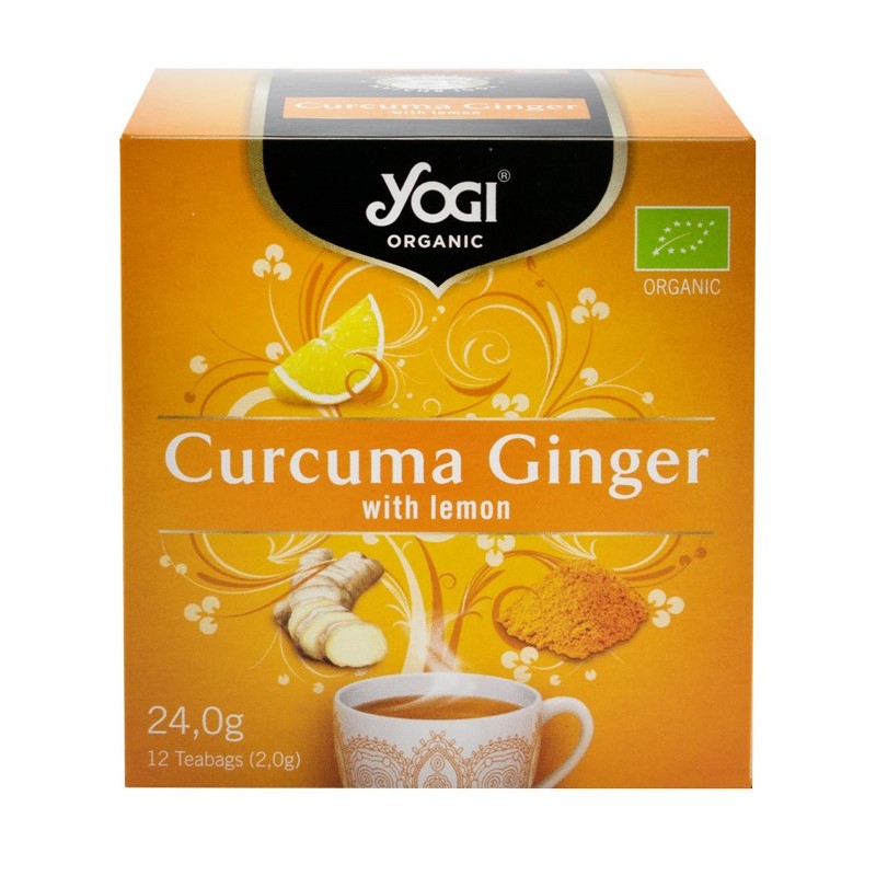 Ceai Curcuma Ginger si Lamaie, 12 plicuri Yogi Tea : Farmacia Tei online