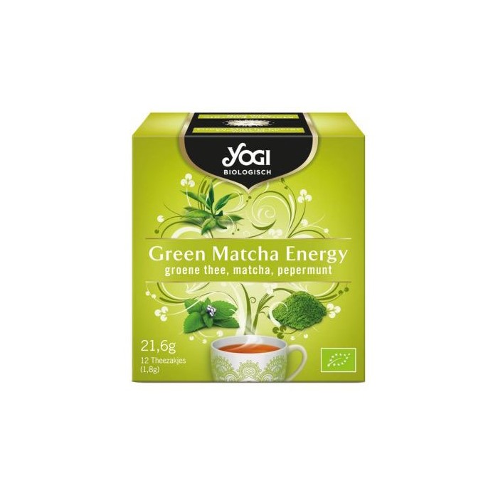 Ceai Green Matcha Energy, 12 plicuri, Yogi Tea 