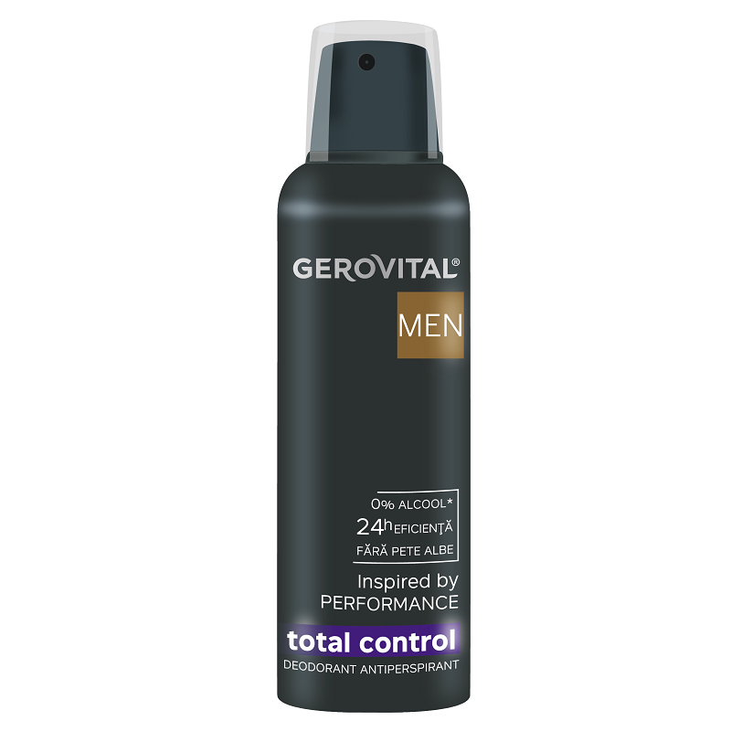 Deodorant antiperspirant Total Control, 150 ml, Gerovital Men