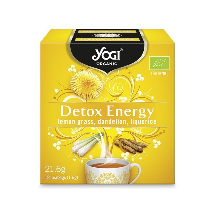 Ceai Bio Detox Energy, 12 plicuri, Yogi Tea