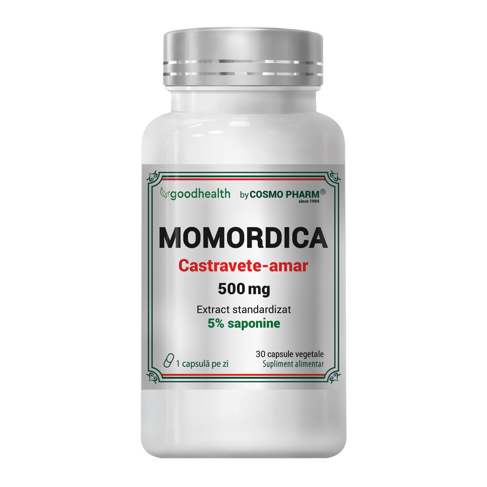 Momordica, 500 mg, 30 capsule vegetale, Cosmopharm